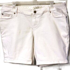 TORRID Denim White Stretch Shorts Classic 5 pocket Womens Plus Size 14